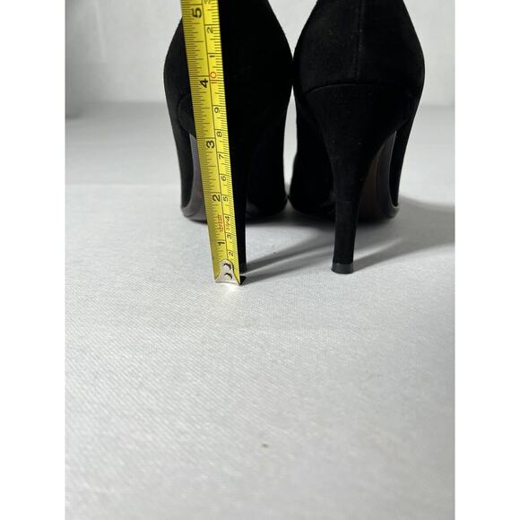 Stuart Weitzman Pumps Black 7.5W Black Velvet Tortoise Platform Stiletto High He - Picture 4 of 16